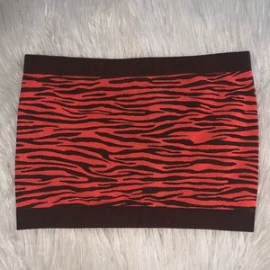 Tiger print tube top